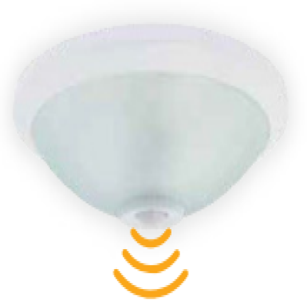 Потолочный светильник с датчиком 360°