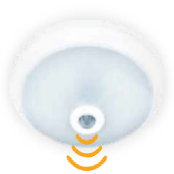 Потолочный светильник с датчиком 360°, 18 Вт
