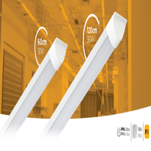 Светодиодный светильник на рейке 36 Вт